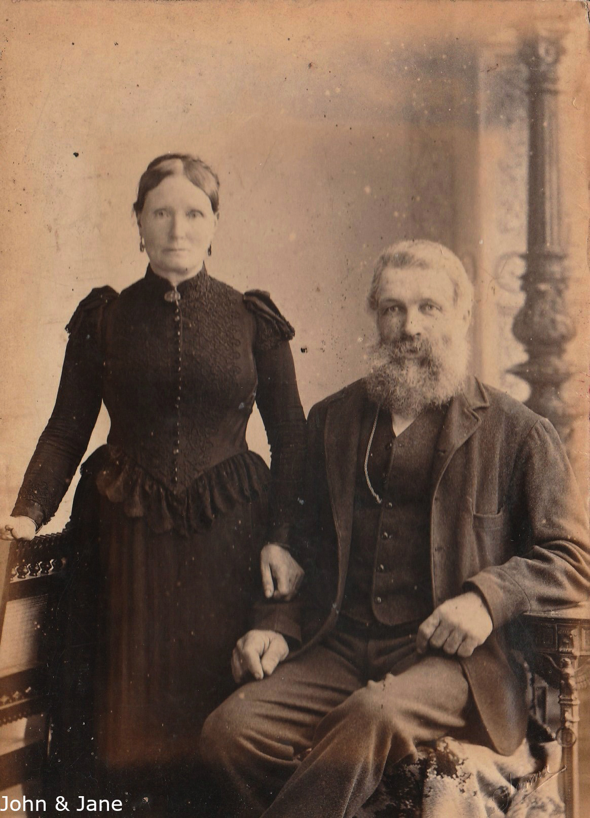 Photo of photos/John McLennan bn1838 Gla & Jane Hurle portrait